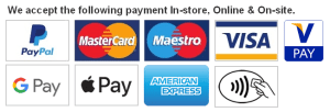 Credit & Debit Cards Accepted